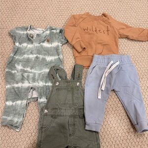 baby clothing bundle of organic and natural fibers